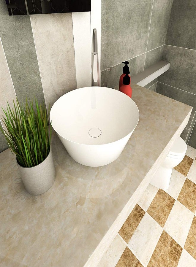 REXOTEX ورق لاصق من الفينيل بنقشة الرخام من ريكسوتكس لأسطح العمل - ورق جدران مقاوم للماء قابل للتقشير واللصق، مقاس 60 × 200 سم، فيلم جرانيت ذاتي اللصق للمطبخ والحمام والأثاث وتجديد الجدران (عبوة من 3 قطع) - Image 2